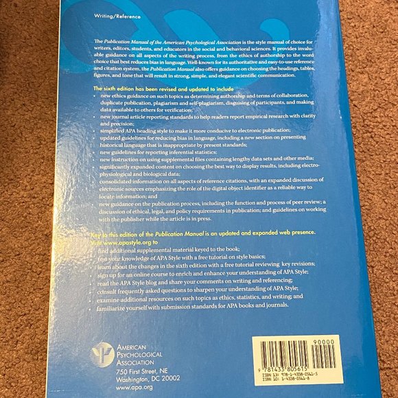 Publication Manual of the American Psychological Association, 6th Edition - Picture 2 of 2